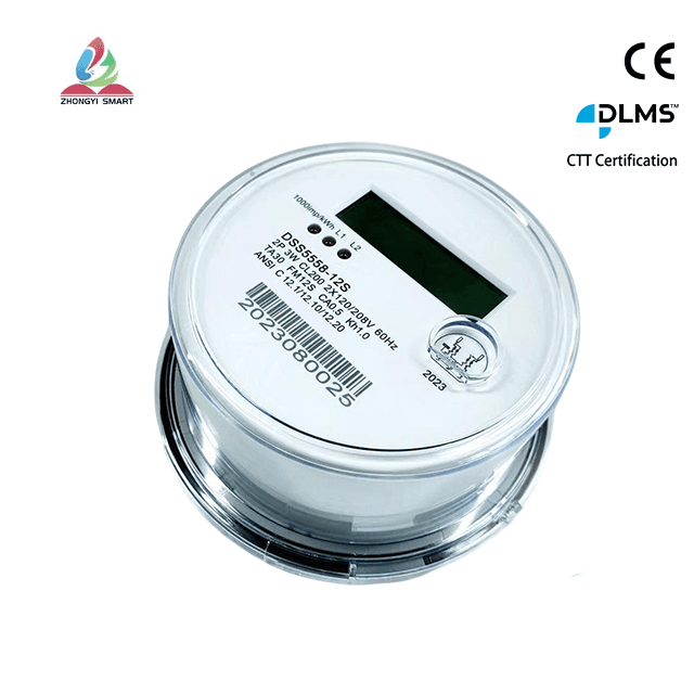 ANSI Compteur à douille biphasé à trois fils（12s）