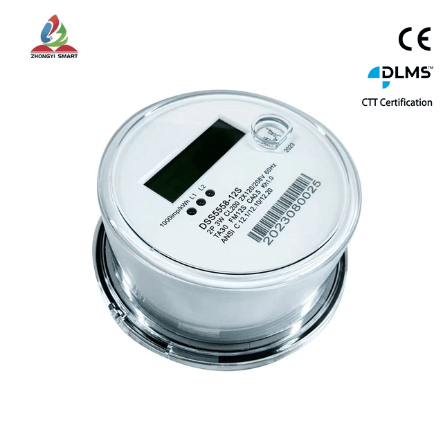 Compteur d'énergie triphasé à prise ANSI(9s/16s）