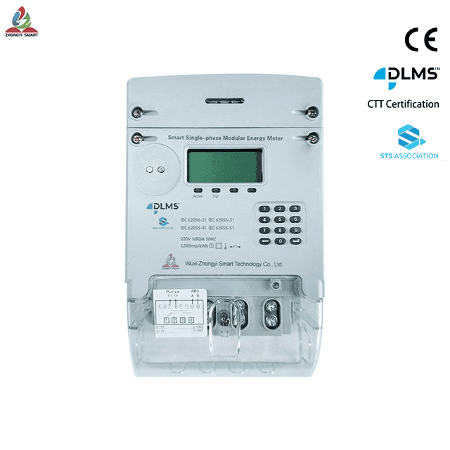 Medidor de energía monofásico STS DDZDZY01-B