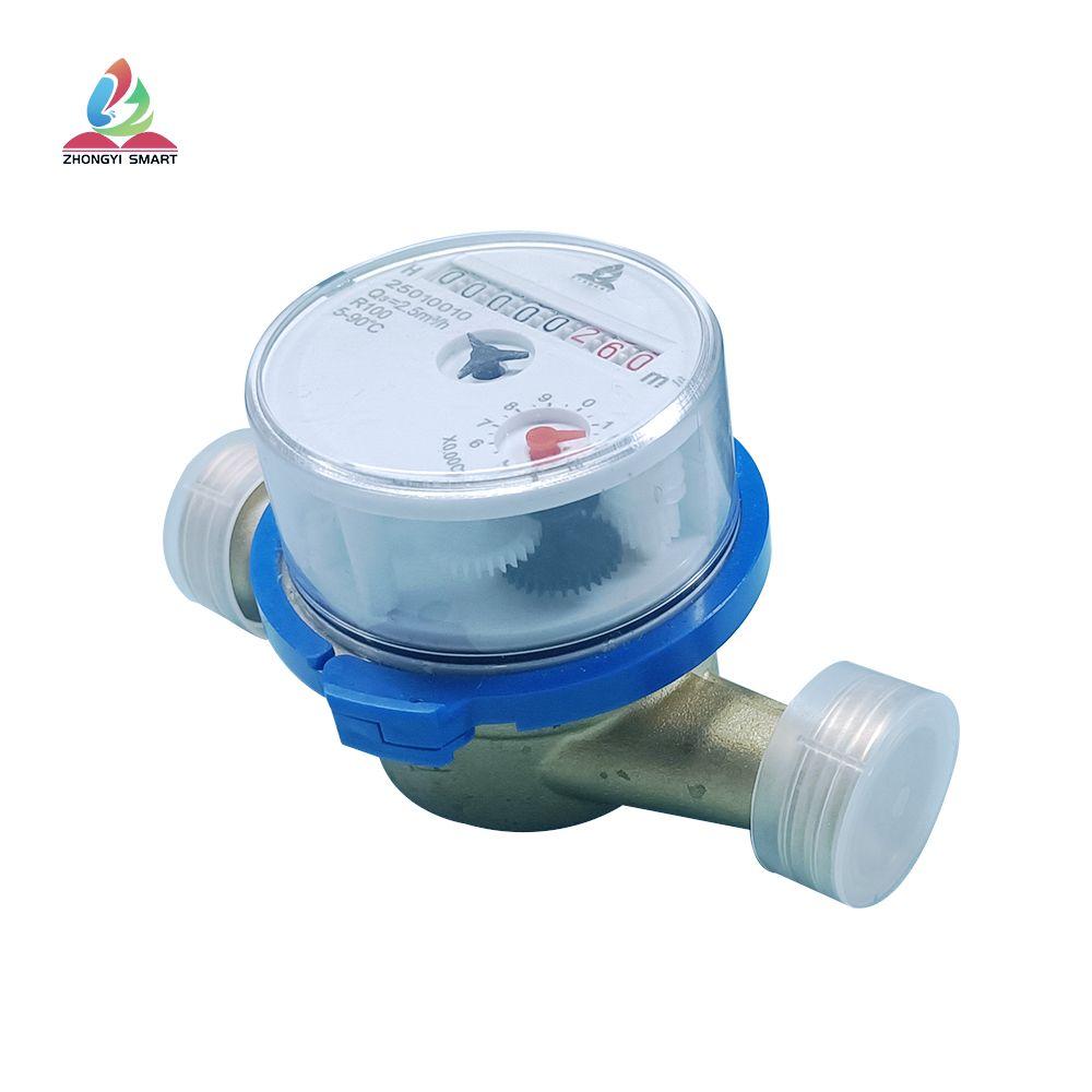 Contador de agua mecánico de chorro único